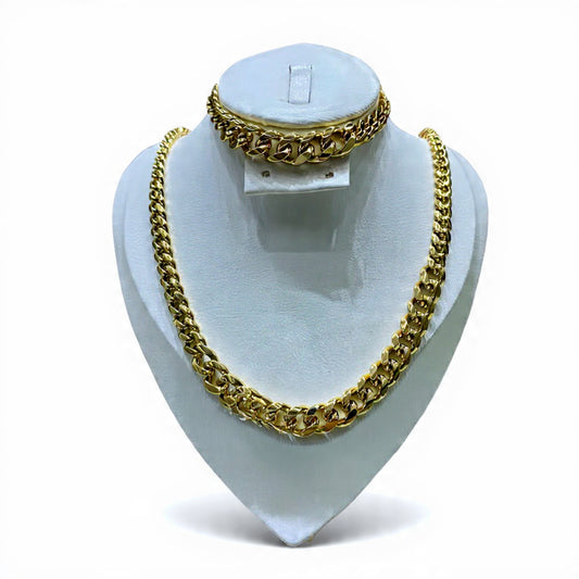 السلسلة والكورميط باللون الذهبي