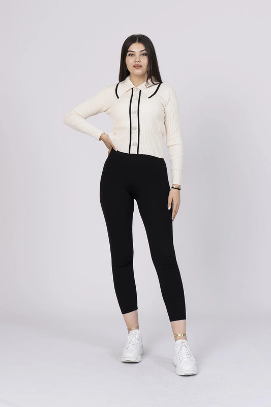 104 Trend Perla Düğmeli Kazak