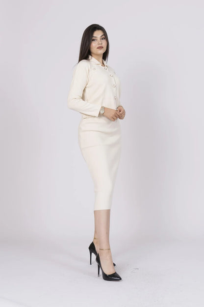 003 Trend Perla Triko Hırka Etek Takım